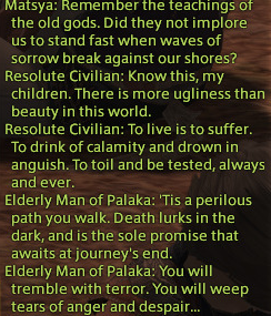 an image of green text from the game final fantasy xxiv. what it says is in the caption.